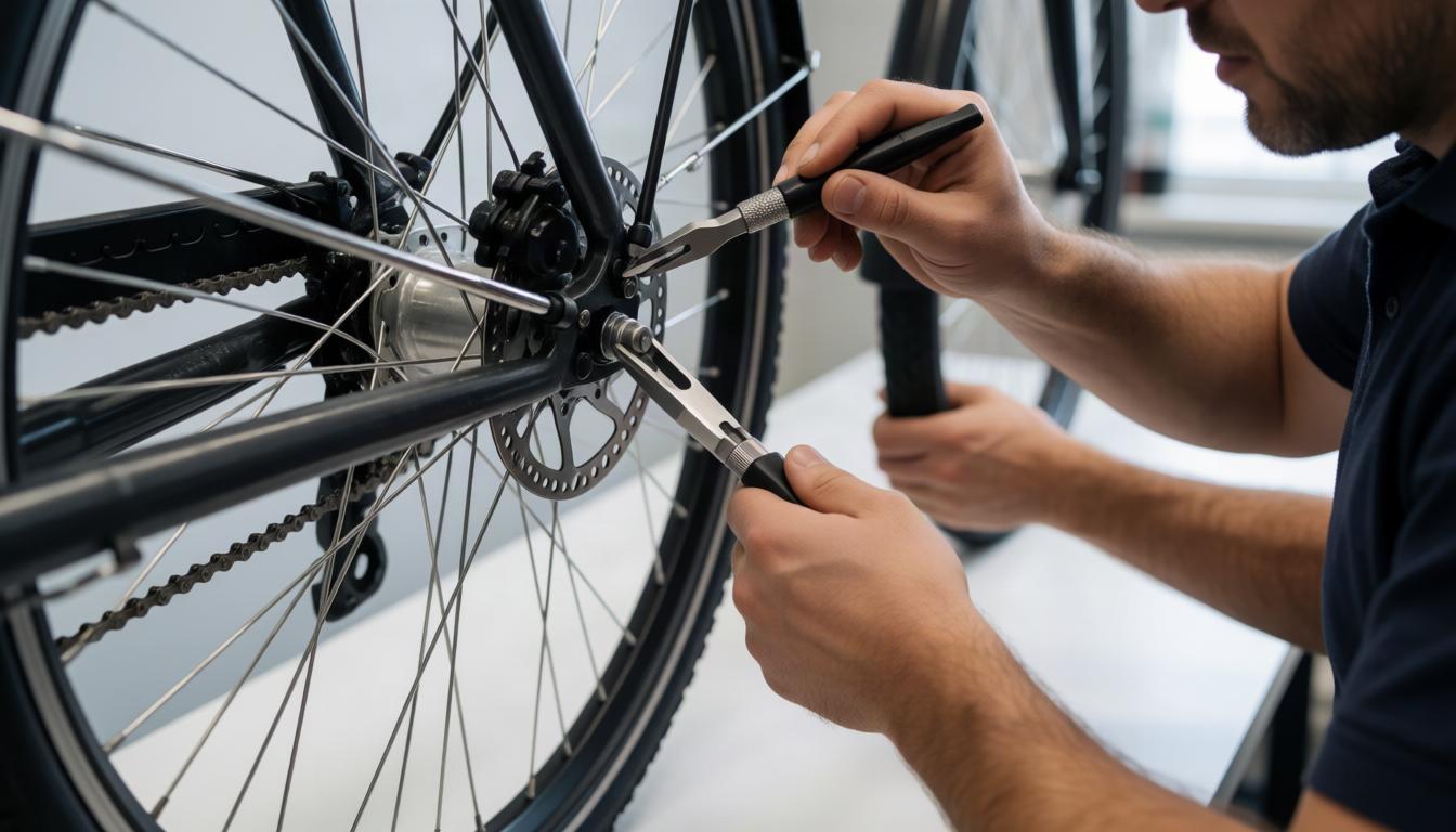 Porta la bici in officina